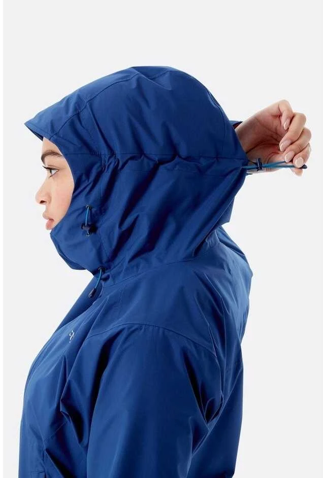 Moteriška striukė nuo lietaus Rab Downpour Eco Jacket - Raudona - XS