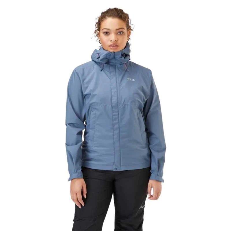 Moteriška striukė nuo lietaus Rab Downpour Eco Jacket - Raudona - XS