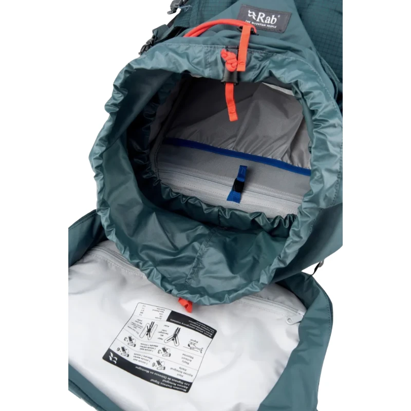 Moteriška turistinė kuprinė Rab Hyperon ND65L - Pilka - S/M