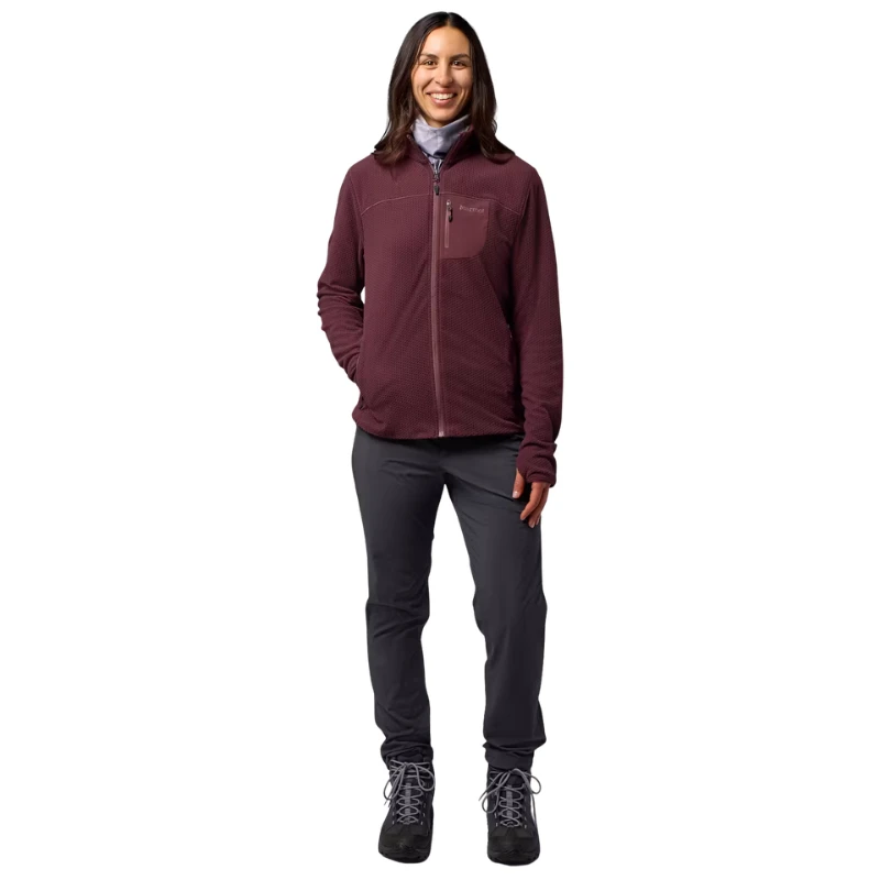 Moteriškas džemperis Marmot W AirFleece Jkt - M - Tamsiai rausva (deep heather)