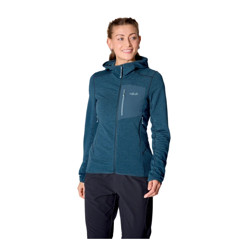 Moteriškas džemperis Rab Ascendor Light Hoody Wmns - S - Mėlyna