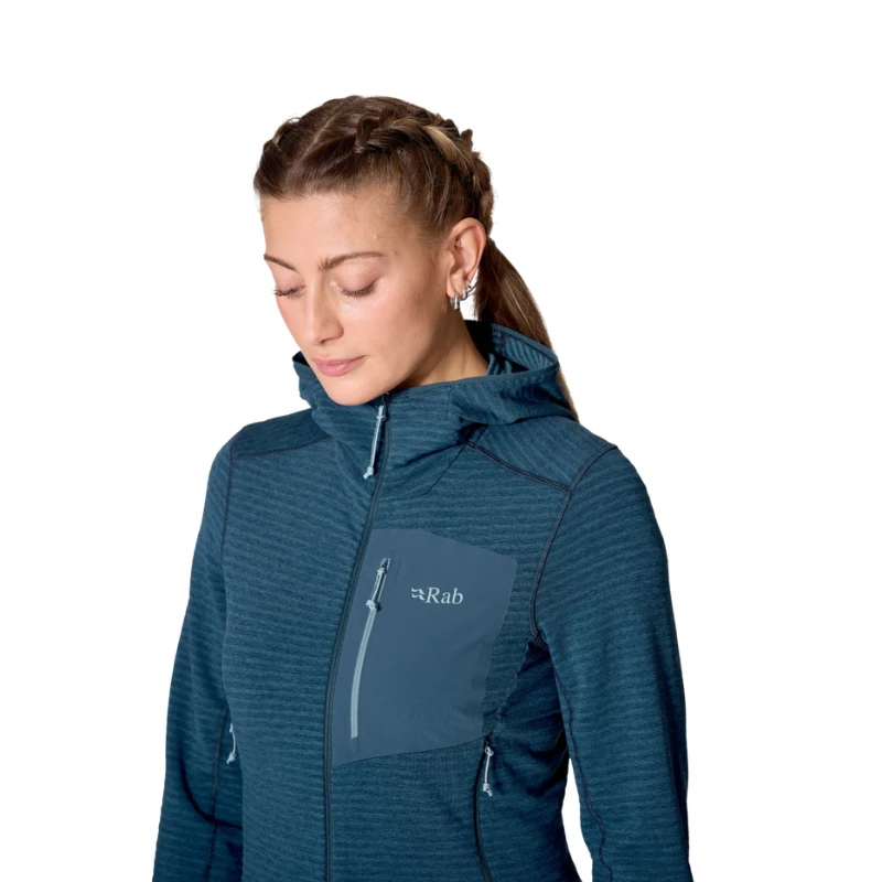 Moteriškas džemperis Rab Ascendor Light Hoody Wmns - S - Mėlyna