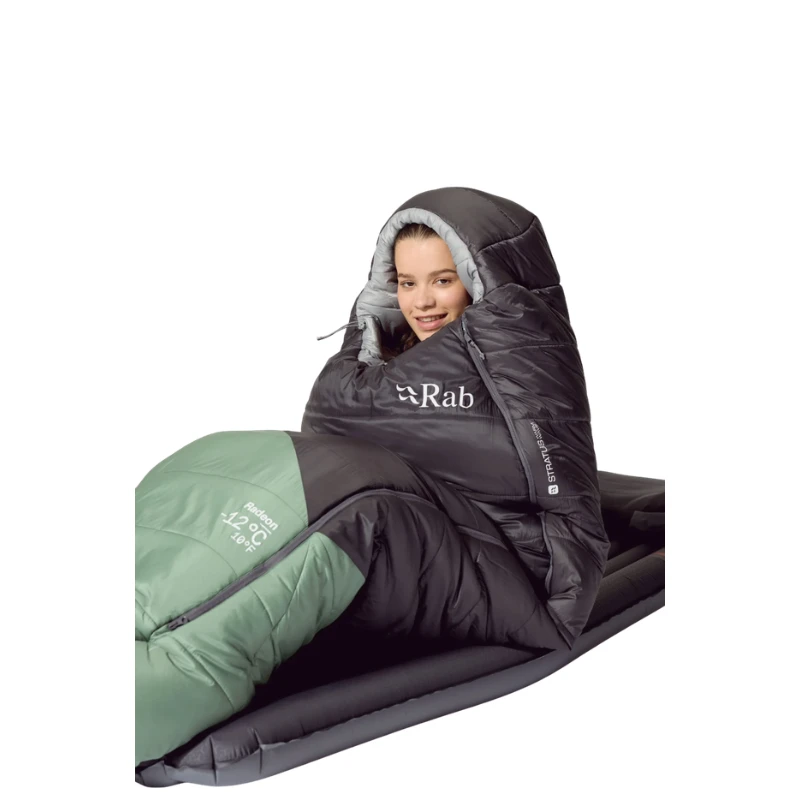 Moteriškas sintetinis miegmaišis Rab Radeon 0C / 32F Wmns Left Zip - Regular