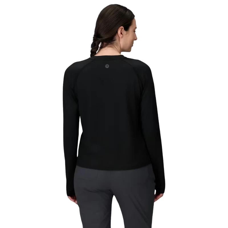 Moteriški marškinėliai ilgomis rankovėmis Marmot W Windridge LS - Juoda - XL