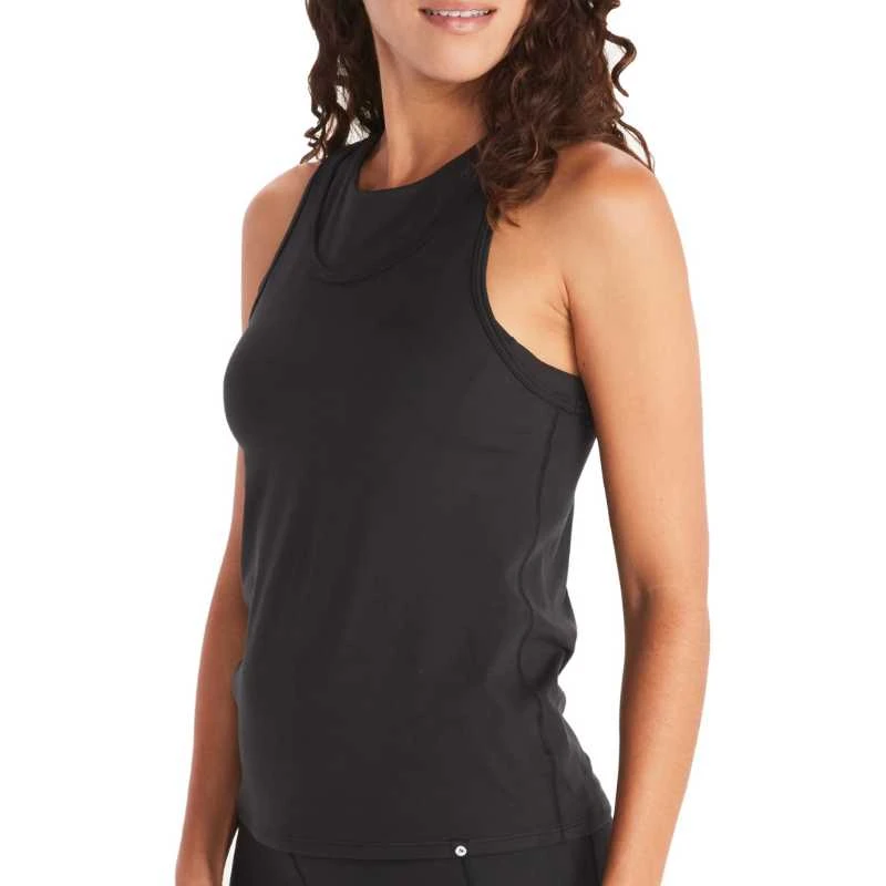 Moteriški marškinėliai Marmot Wm's Leda Racer Tank - Juoda - S
