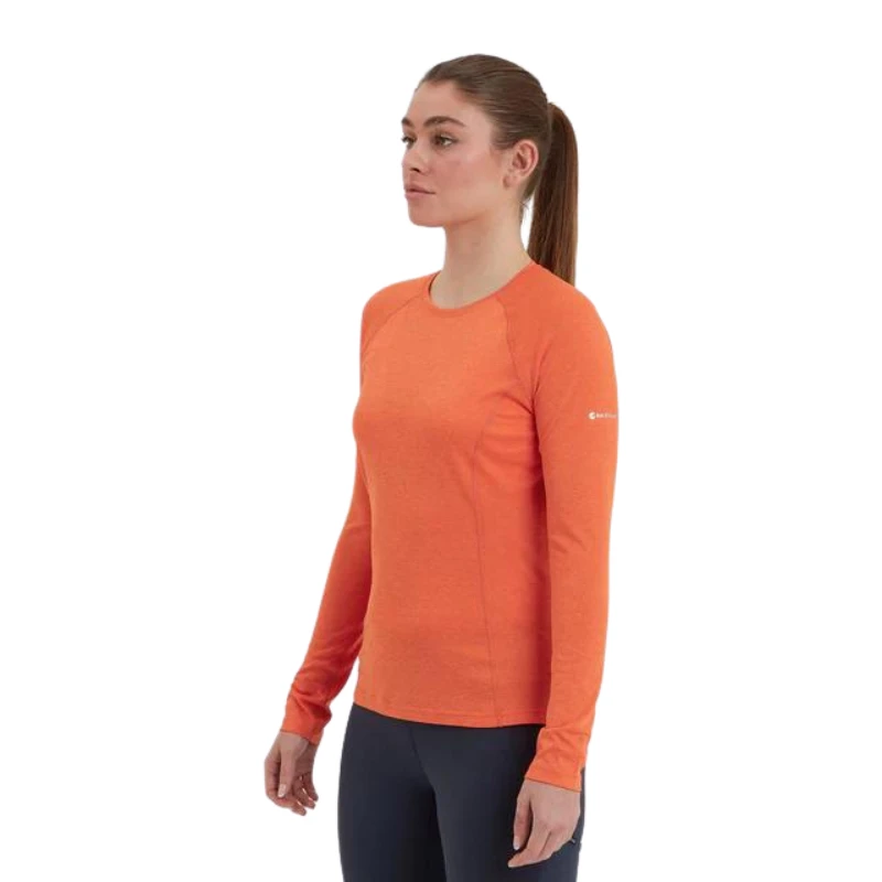 Moteriški marškinėliai Montane Dart Long Sleeve - M - Šviesiai žalia