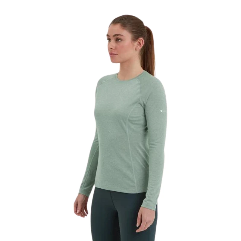 Moteriški marškinėliai Montane Dart Long Sleeve - M - Šviesiai žalia