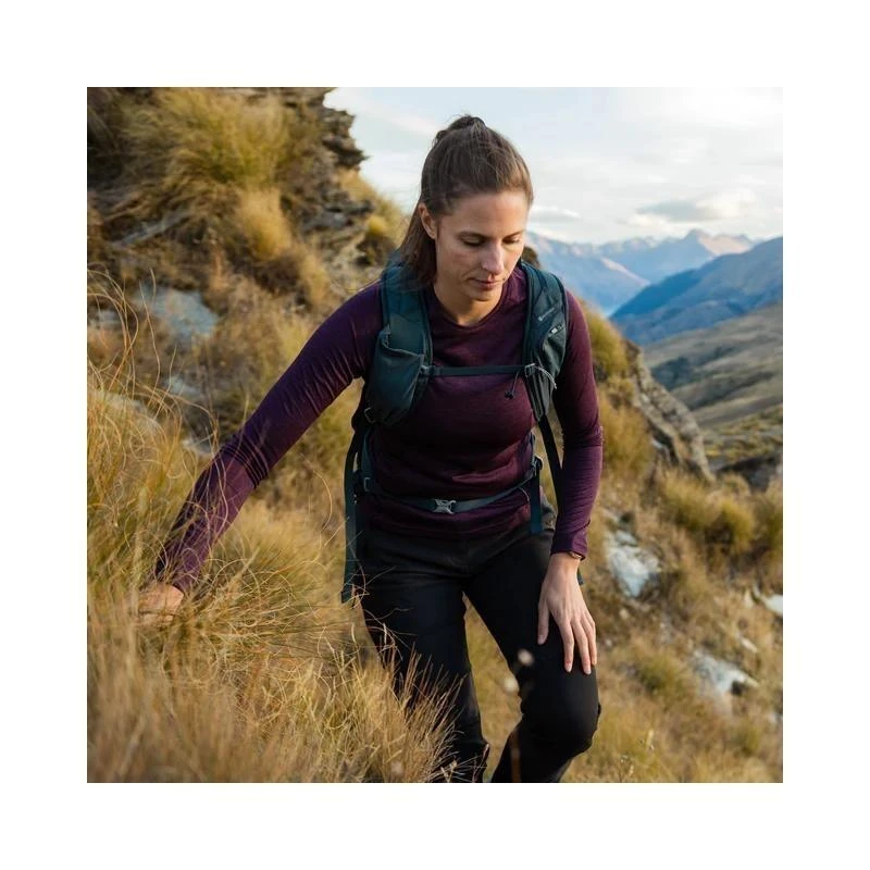Moteriški marškinėliai Montane Dart Long Sleeve - Mėlyna - XL