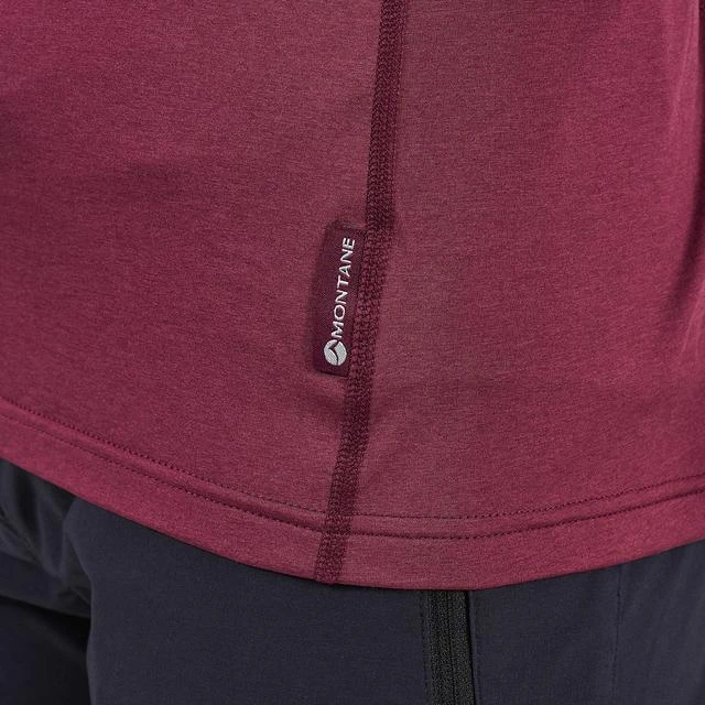 Moteriški termo marškinėliai Montane Fem Dart Thermo Zip Neck - Juoda - L