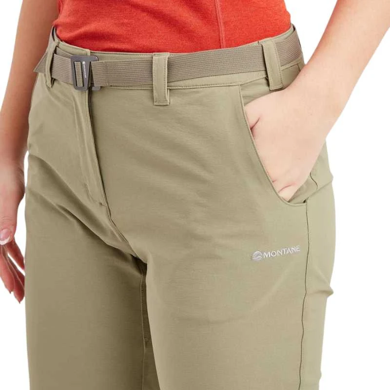 Moteriškos kelnės Montane F Terra Stretch Lite Pants Reg Leg - Juoda - S