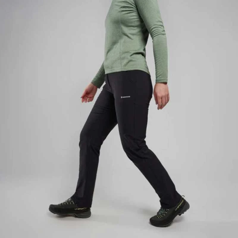 Moteriškos kelnės Montane F Terra Stretch Lite Pants Reg Leg - Juoda - S
