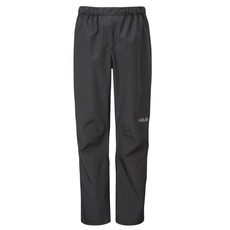 Moteriškos patrumpintos kelnės nuo lietaus Rab Downpour Eco Full Zip Pants Trumpintos - Juoda - XL