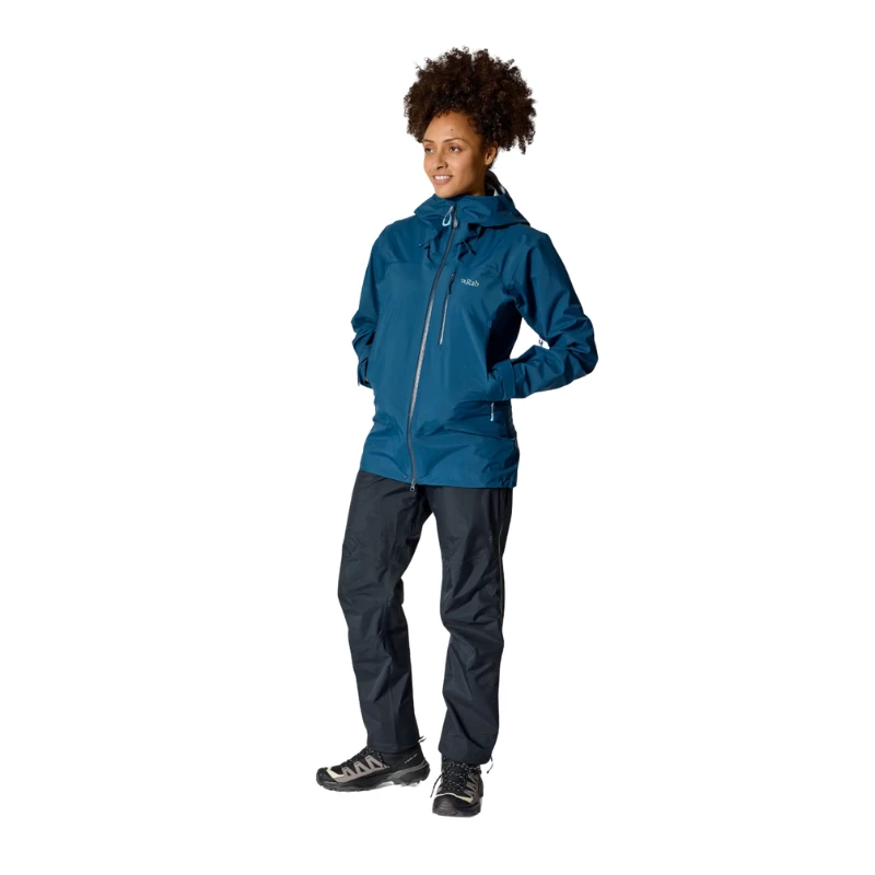 Moteriškos kelnės nuo lietaus Rab Firewall Mountain Pants Wmns Regular Leg - Juoda - XL