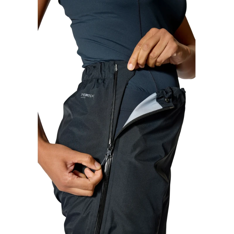 Moteriškos kelnės nuo lietaus Rab Firewall Mountain Pants Wmns Regular Leg - Juoda - XL
