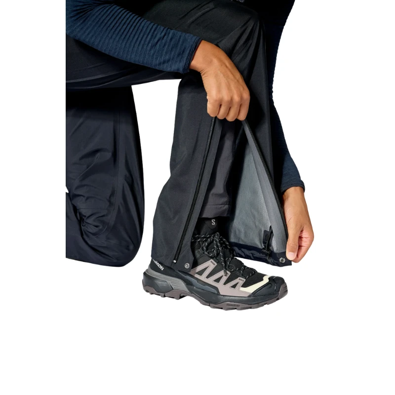 Moteriškos kelnės nuo lietaus Rab Kangri Gtx Regular Leg - Juoda - S