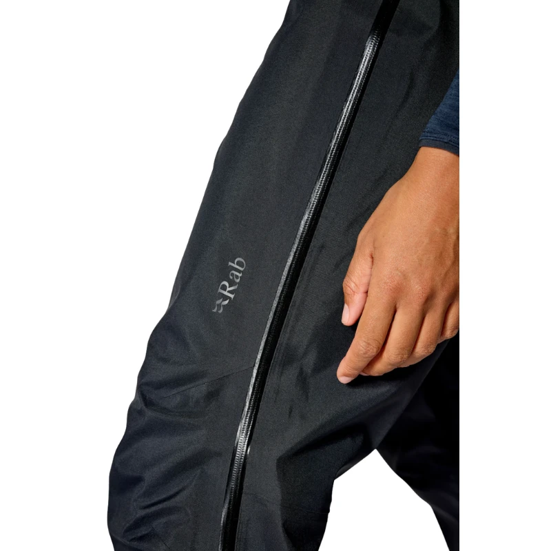 Moteriškos kelnės nuo lietaus Rab Kangri Gtx Regular Leg - Juoda - S