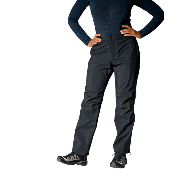 Moteriškos kelnės nuo lietaus Rab Kangri Gtx Regular Leg - Juoda - S