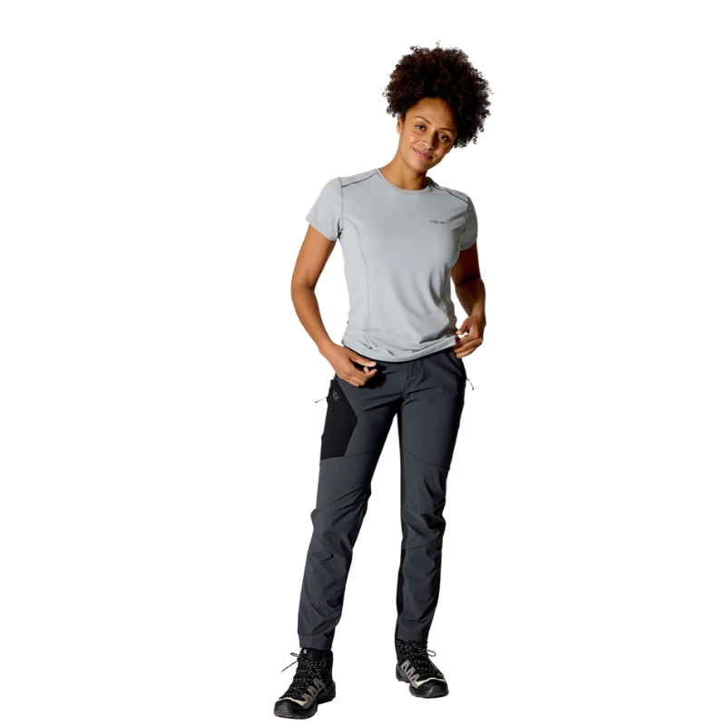 Moteriškos kelnės Rab Ascendor Pants Wmns Regular Leg - S - Tamsiai pilka
