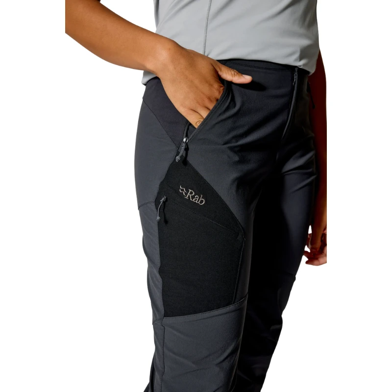 Moteriškos kelnės Rab Ascendor Pants Wmns Regular Leg - S - Tamsiai pilka