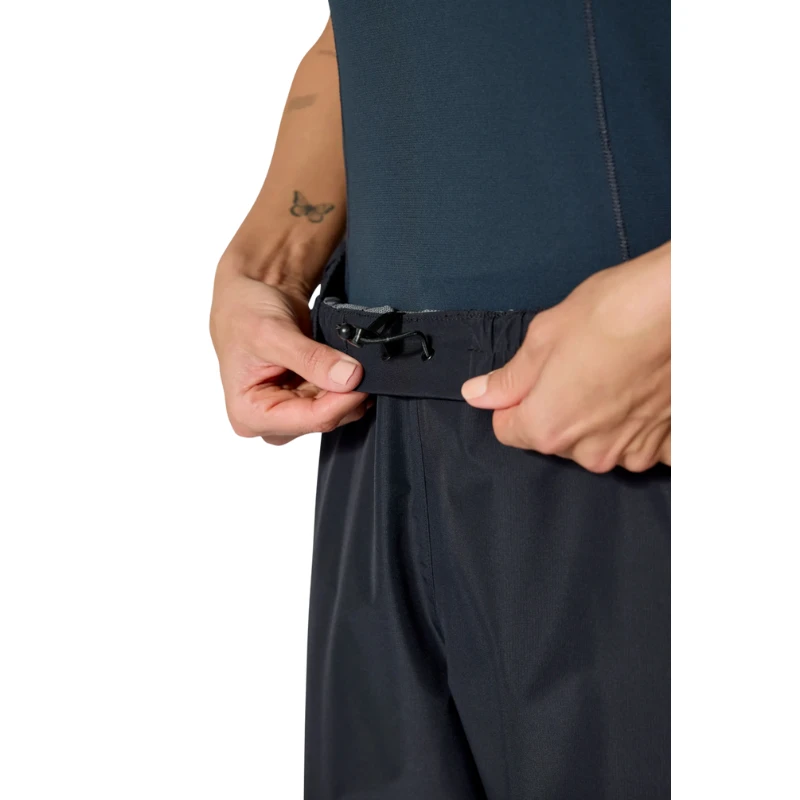 Moteriškos kelnės Rab Downpour Pants Wmns Short Leg - Juoda - XS