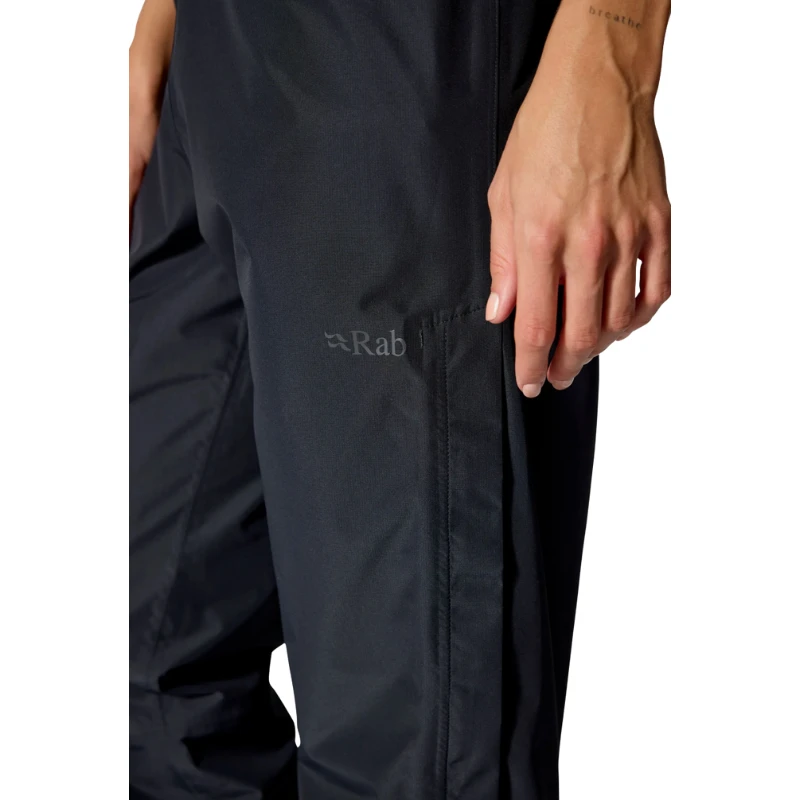Moteriškos kelnės Rab Downpour Pants Wmns Short Leg - Juoda - XS