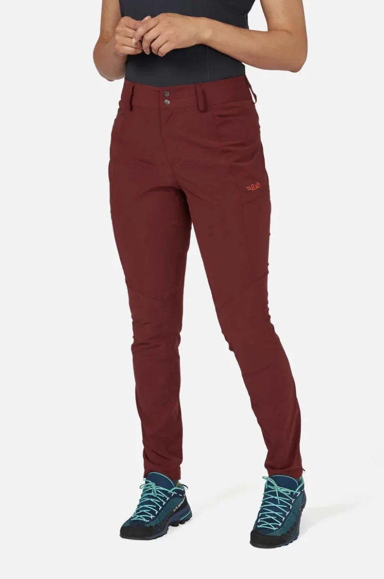 Moteriškos kelnės Rab Incline Light Pants Wmns - S - Raudona