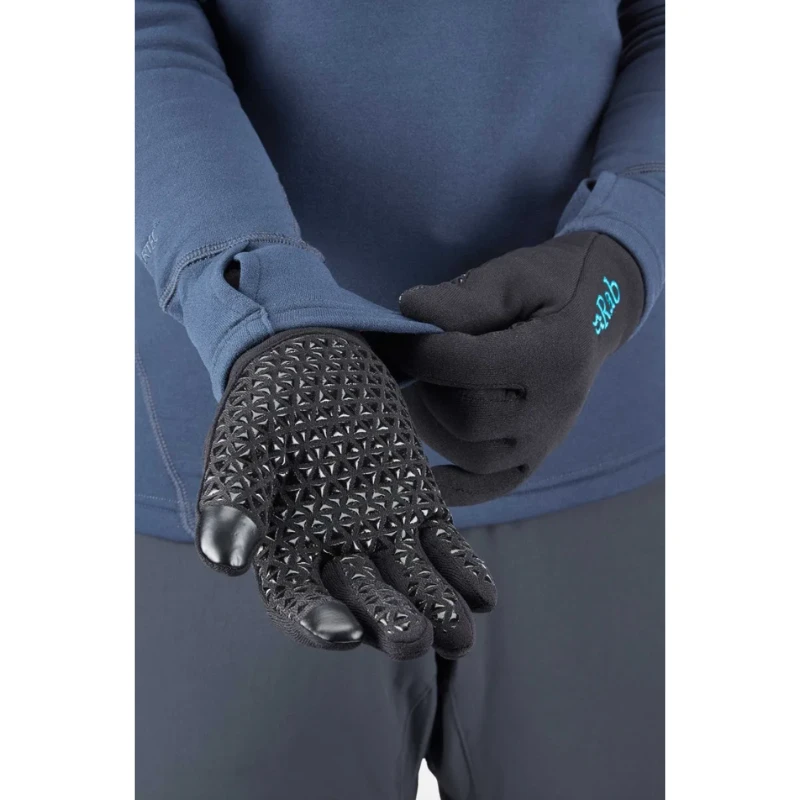 Moteriškos pirštinės Rab Power Stretch Contact Grip Glove Wms - S - Tamsiai mėlyna