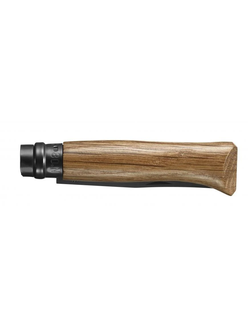 Opinel peilis Nr.8 juodais ašmenimis ir ąžuoline rankena Juodas Oak
