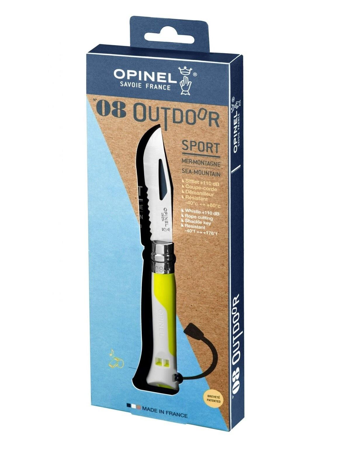 Opinel peilis Outdoor Nr.8 nerūdijančio plieno ašmenimis
