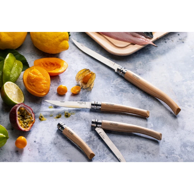 Peilis plonais ašmenims Opinel Nr.15 Slim Beech