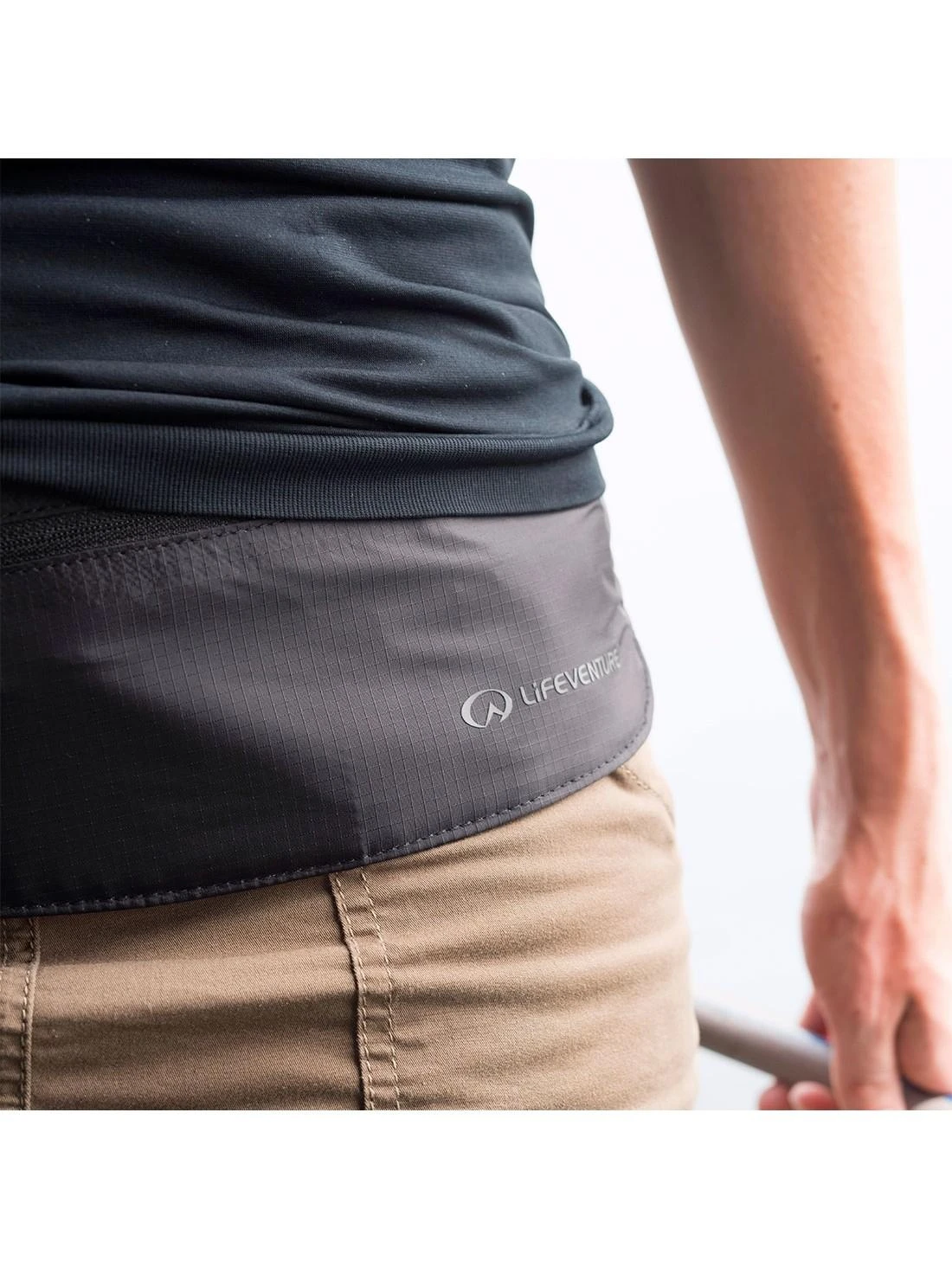 Piniginė ant liemens Lifeventure Hydroseal Waist - Juoda