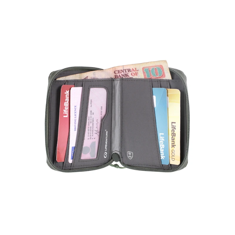 Piniginė Lifeventure RFiD Bi-Fold Recycled - Violetinė