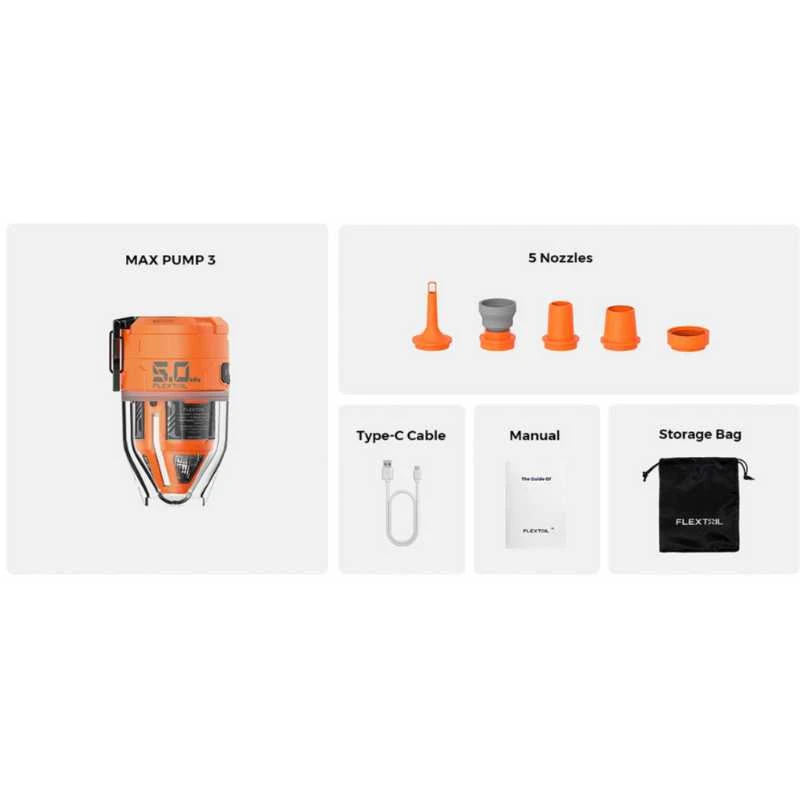 Pompa Flextail Max Pump 3 - Oranžinė