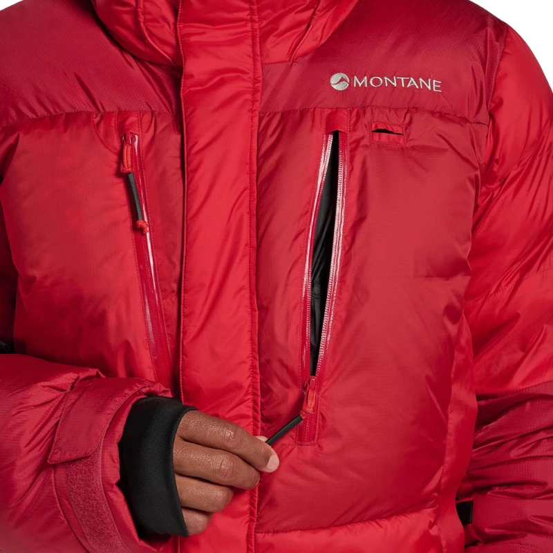 Pūkinė striukė Montane Apex 8000 Down Jkt - Raudona - L