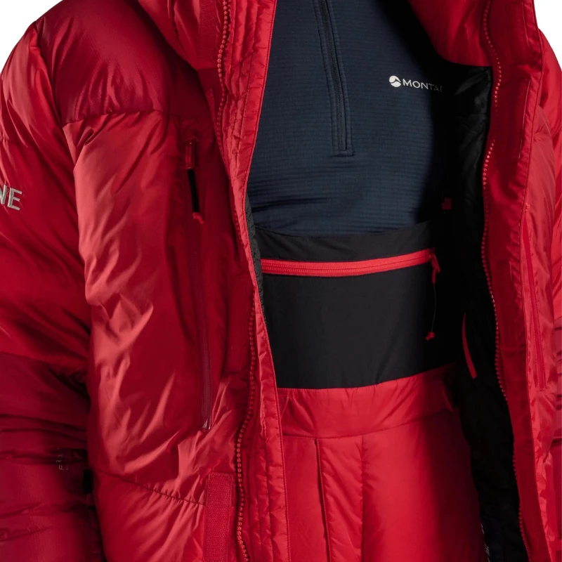 Pūkinė striukė Montane Apex 8000 Down Jkt - Raudona - L