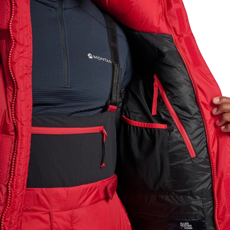 Pūkinė striukė Montane Apex 8000 Down Jkt - Raudona - L