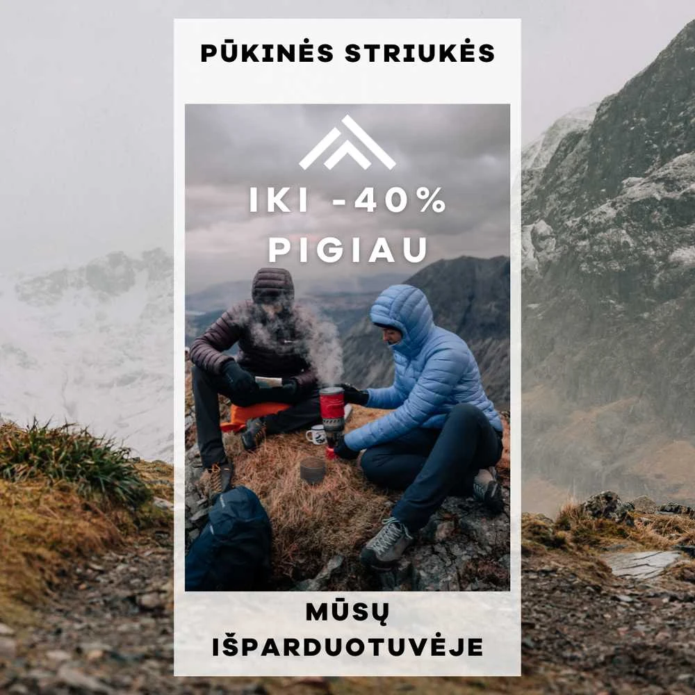 Pūkinis miegmaišis Rab Mythic 200 - Kairėje