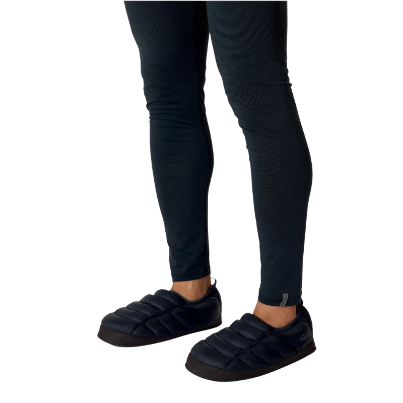 Šiltos kelioninės šlepetės Rab Down Hut Slipper - Juoda - XL