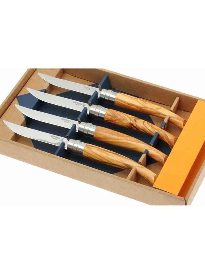 Stalo peilių su alyvmedžio rankena rinkinys Opinel Table Chic Combination Set