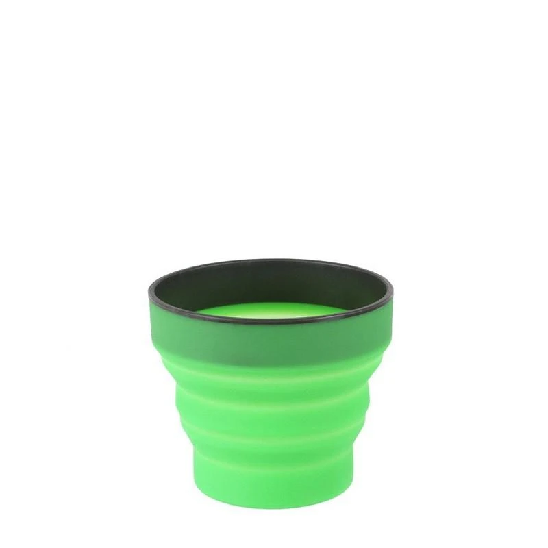 Suspaudžiamas puodelis Lifeventure Silicone Ellipse FlexiMug - Tamsiai pilka