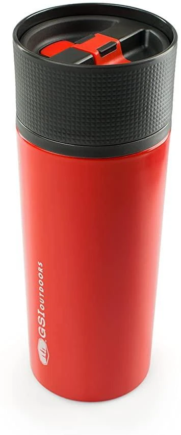 Termo puodelis GSI Outdoors Termo Glacier Commuter Mug - Raudona