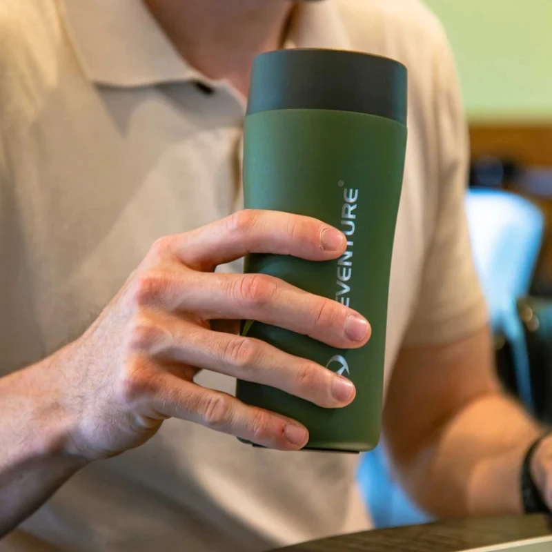 Termosas Lifeventure One Touch Thermal Mug - Šviesiai pilka