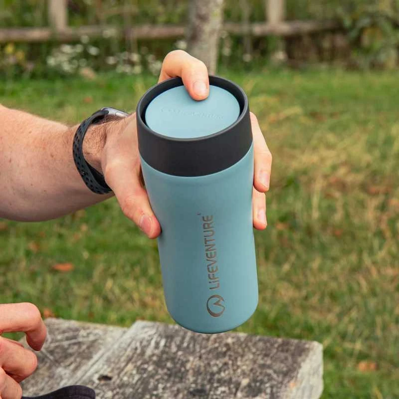 Termosas Lifeventure One Touch Thermal Mug - Raudona