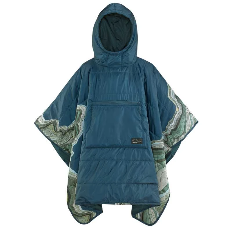 Thermarest Honcho Poncho mėlynas su gobtuvu