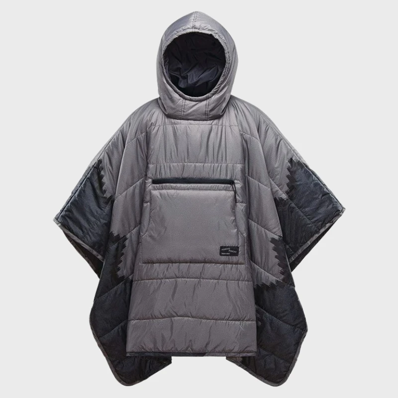 Pilkas Therm-a-Rest Honcho Poncho su kapišonu