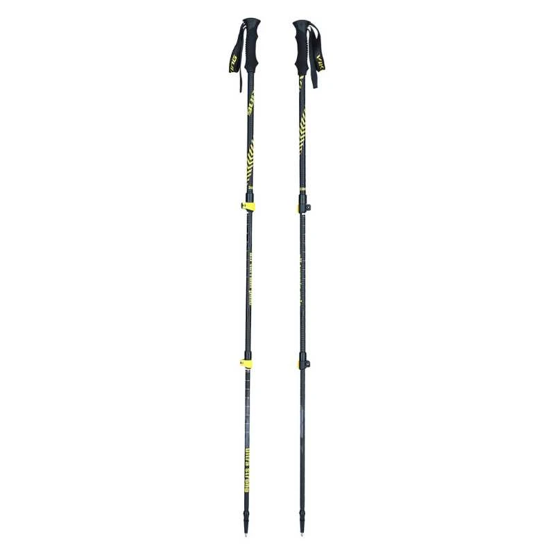 Trekingo lazdos Viking Teho Trekking 610-19-3322-64, juodai geltonos spalvos