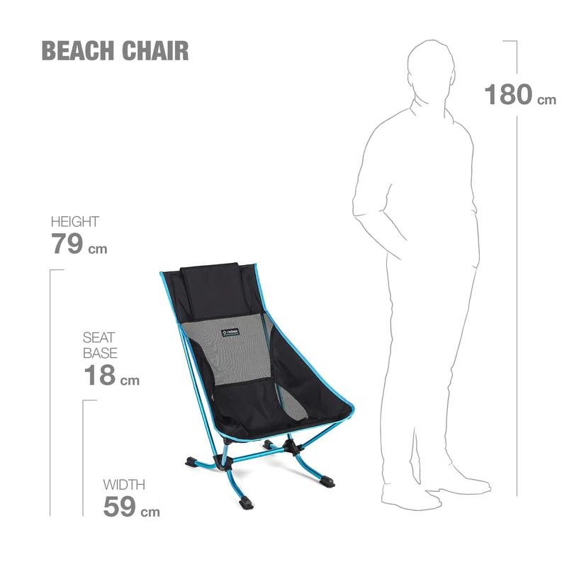 Turistinė kėdė Helinox Beach Chair - Juoda
