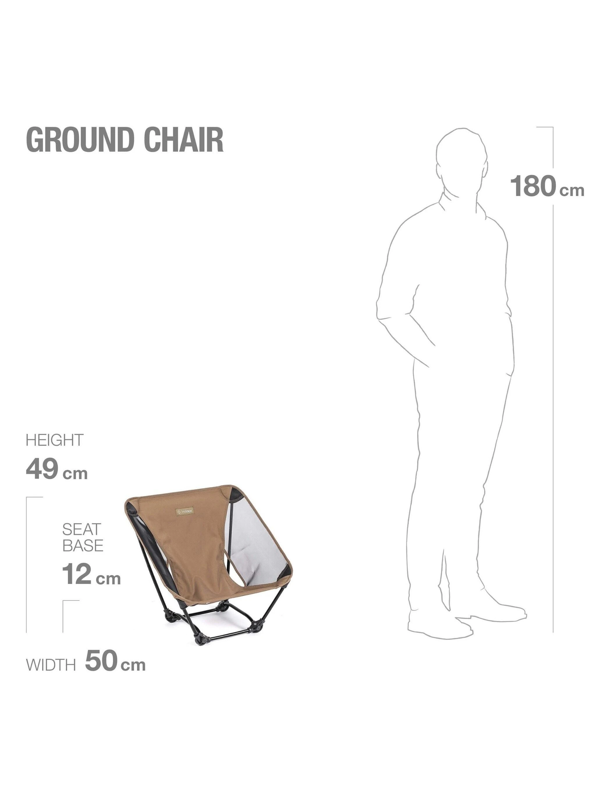 JAV Turistinė kėdė Helinox Ground Chair - Ruda
