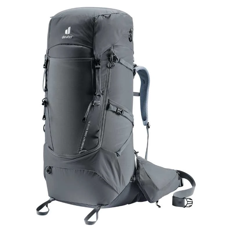 Turistinė kuprinė Deuter Aircontact Core 65+10 SL - Juoda/grafito (juodas/graphene),