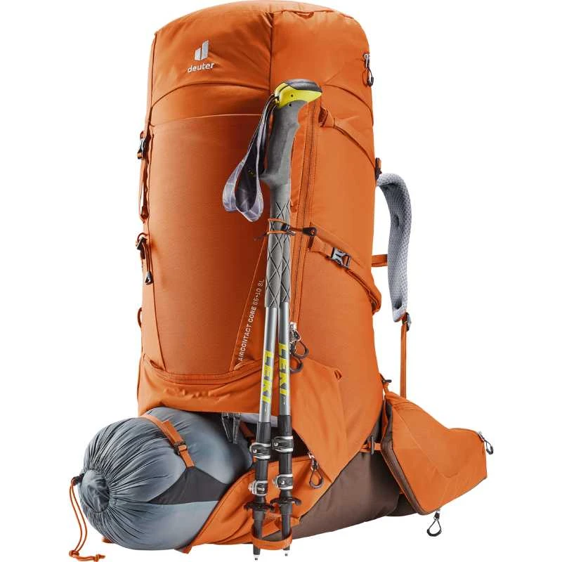 Turistinė kuprinė Deuter Aircontact Core 65+10 SL - Juoda/grafito (juodas/graphene),